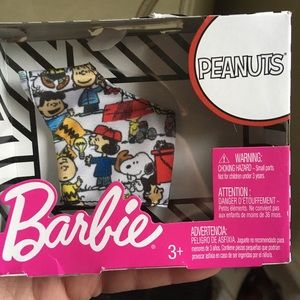 Free with bundle of 3 only. Barbie doll Peanuts fashion print 1 shoulder top!